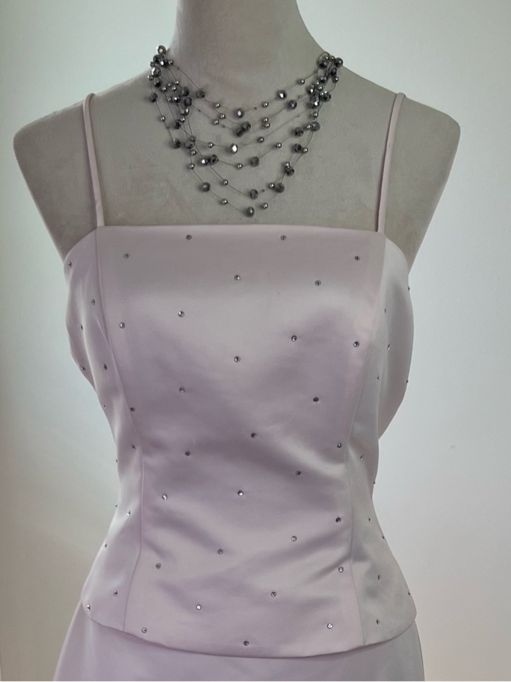 Y2K Pink 2 Piece Prom Dress- Size 6 - Picture 3 of 9